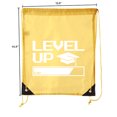 thumbnail image 2 of Senior Graduation Drawstring Backpacks Personalized Party Favor Cinch Bags - Level Up Bar, 2 of 2