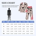 thumbnail image 4 of Fuzoiu Pink Cheetah Art Print Men's Long-Sleeved Pajama,Lounge Button Down Nightwear,Mens Notch Collar Pajama Set -XX-Large, 4 of 7