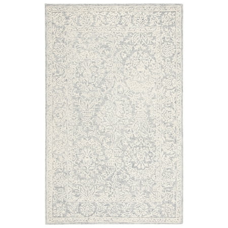 SAFAVIEH Metro Amias Medallion Area Rug, Dark Grey/Ivory, 8' x 10'