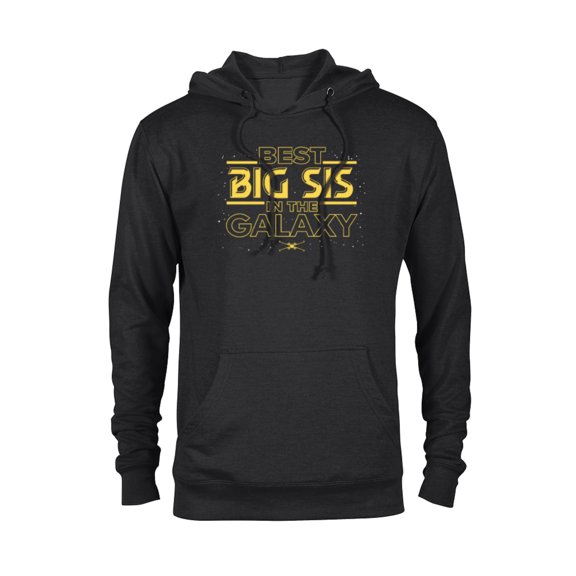 Star Wars Best Big Sis in the Galaxy Family Trip Birthday- Pullover Hoodie for Adults - Customized-Black