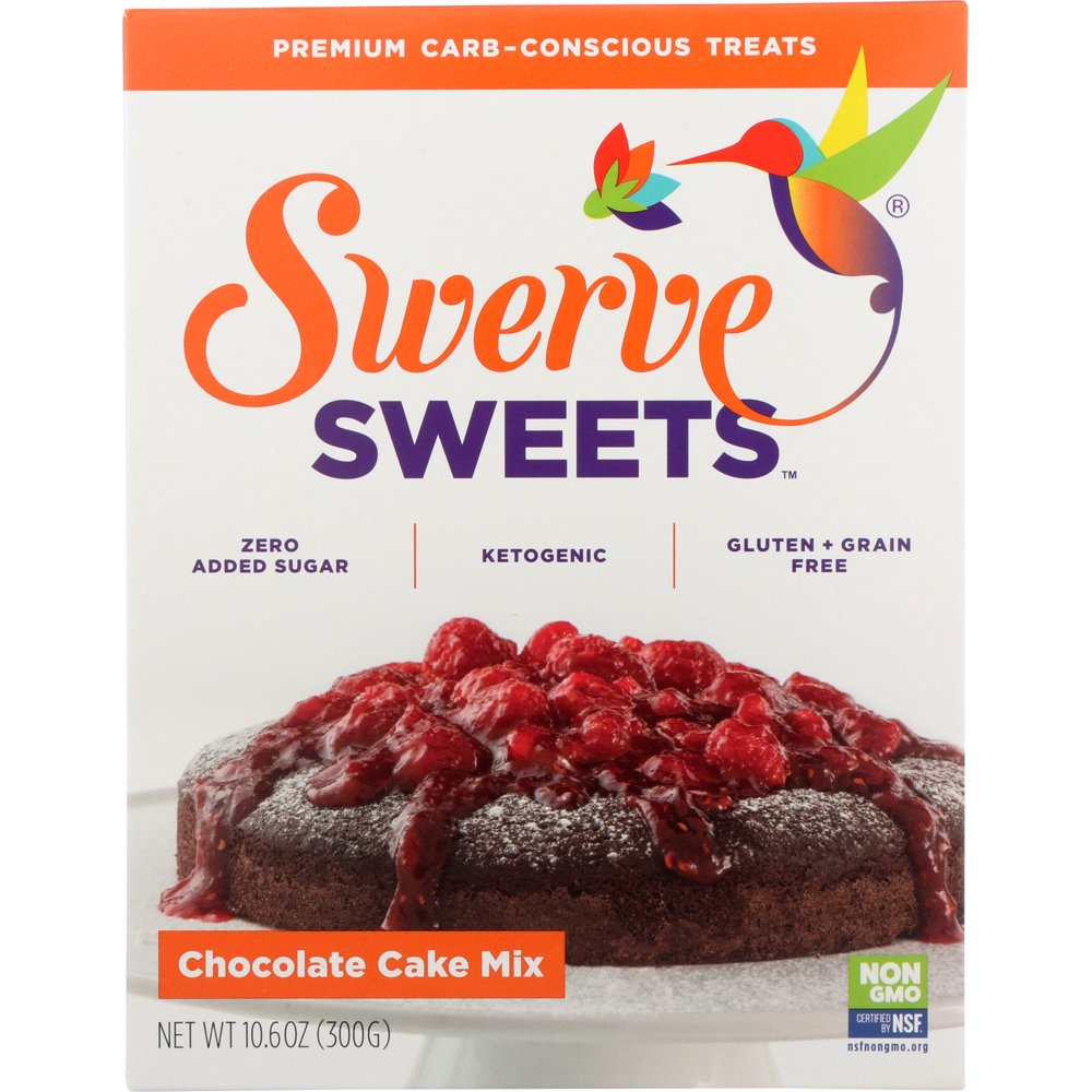 Swerve Sweets Gluten + Grain Free Chocolate Cake Mix, 10.6 oz Box