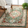 thumbnail image 2 of SAFAVIEH Aspen Coco Southwestern Wool Area Rug, Green/Red, 5' x 8', 2 of 8