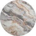 thumbnail image 2 of Addison Rugs Mayfield Premium Machine Washable Transitional Abstract Silver Round Rug, 8' x 8', 2 of 6