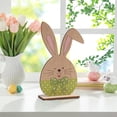 thumbnail image 4 of Fwttom Easter Decorations Stereoscopic Easter Decorations Wooden Patterned Rabbits And Egg Table Decorations Happy Easter Decorations Suitable For Easter Party Decorations, 4 of 6