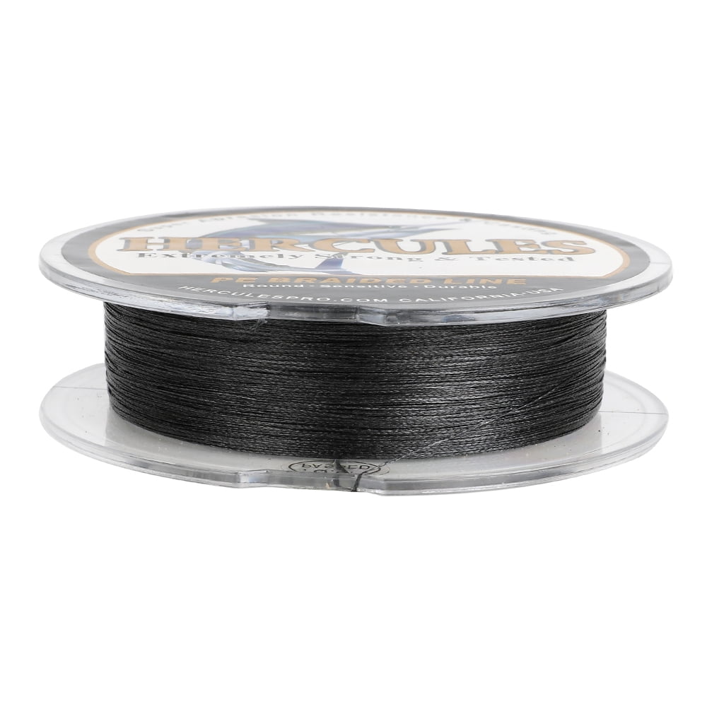 HERCULES Super Strong 100M 109 Yards Braided Fishing Line 10 LB Test for Saltwater Freshwater PE Braid Fish Lines 4 Strands - Black, 10LB (4.5KG), 0.12MM