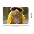 thumbnail image 3 of Balery Heavy Metal Style Guinea Pig Doormat, Durable Flannel Fabric, Waterproof Stain and Fade Resistant, Low Profile,Indoor Outdoor Door Mats, Easy Clean Patio Entrance Mat, 16x24in, 3 of 9