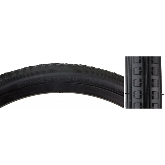 Bicycle Tire Sunlite 20x1-3/8 Black/Black Street K143