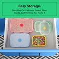 thumbnail image 3 of Vremi Multicolor Silicone Collapsible Airtight Food Storage Container (4 Count), 3 of 7