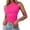 Hot Pink, variant on MIASHUI Stylish Versatile Women's Sleeveless Tank Top Comfortable Breathable For Everyday Casual Wear Red,XS