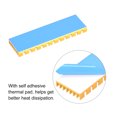 thumbnail image 3 of Uxcell Aluminum Heatsink Self Adhesive 70x22x6mm with Notch for M.2 SSD Gold Tone, 3 of 5