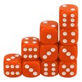 thumbnail image 1 of Juego de Dados de 30 Piezas Esquina Redonda de 6 Lados Puntos de Números Blancos Dados de Juego Portátiles de Plástico para Juegos de Mesa Enseñanza de Matemáticas ANGGREK  Otros, 1 of 8