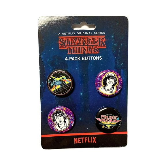 Funko Stranger Things Palace Arcade Button 4 Piece Set (Limited Edition)