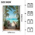 thumbnail image 3 of Wirebound Notebook Hardcover Spiral Notebooks Palm Trees and Ocean, 60 Pages, 80 GSM, 5.7 x 8.3in, 3 of 7