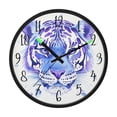 thumbnail image 2 of Voice Controlled Luminous Clock LED Night Light 12 Inch Silent Wall Clock Suitable for Bedroom and Living Room Home Decoration Blue Cool Tiger, 2 of 8