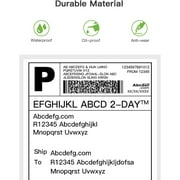 Nelko 4x6 Direct Thermal Shipping Label (Pack of 500 Fan-Fold Labels), Nelko 4x6 Thermal Labels for Nelko PL70E Shipping Label Printer, Perforated and Strong Adhesive, Commercial Grade