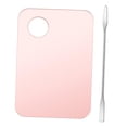 thumbnail image 1 of simhoa Handheld Makeup Mixing Palette, Color Matching Liquid Foundation painting Paint Pink W/ Mixing Rod, 1 of 8