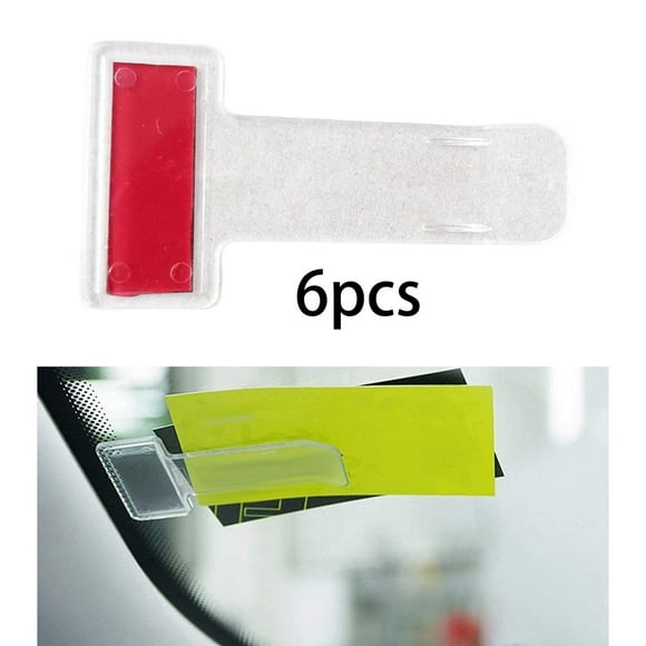 6 Pieces Car Windscreen Parking Permits Ticket Holder Clip Auto Accessories Clip