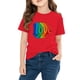 thumbnail image 4 of TaTaai School Season Cute Print Short Sleeve T-Shirt, Valentine's Day Casual Top, Unisex All Season Graphic Tee Gift, 4 of 8