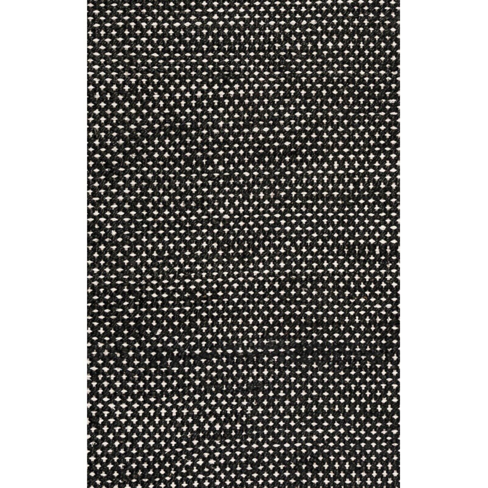 Rizzy Rugs Ellington Area Rug EG9038 Black Solid Hand-Loomed 8' x 10' Rectangle