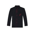 thumbnail image 1 of Cheers 1 Pce Veste de Chef Unisexe à Manches Longues à Simple Boutonnage Uniforme de Travail, 1 of 8