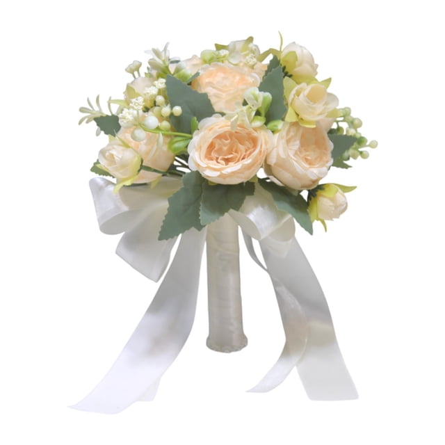 Ramo de novia Decoración de ramo de boda Arreglos florales Mano de novia Lanzamiento de flores Estilo C