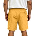 thumbnail image 6 of Resicozy Mens Athletic Shorts Quick Dry Elastic Waist Gym Workout Lightweight Stretch Shorts with Pockets Saffron M, 6 of 6