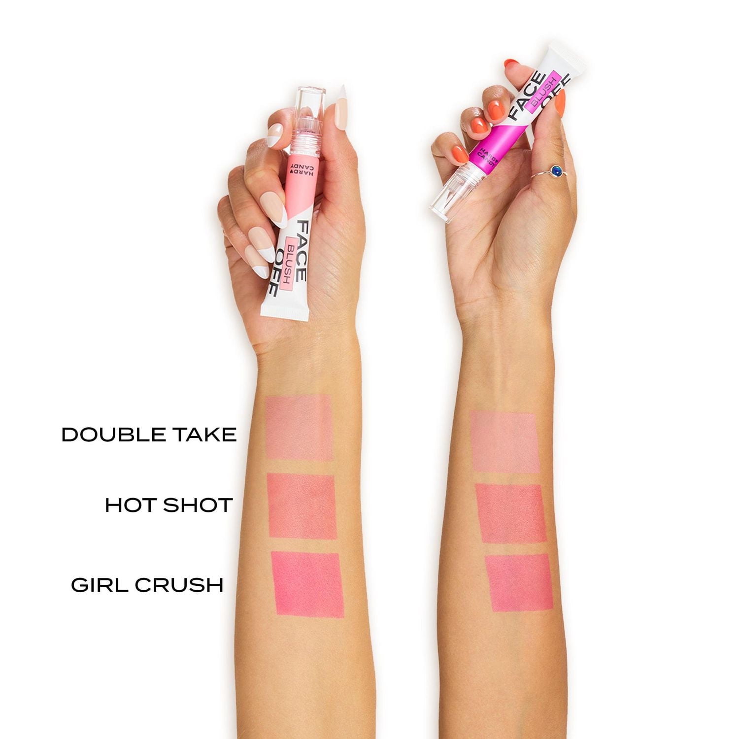 Hard Candy Face Off Blush floutant, fard à joues liquide modulable, fini mat