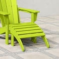 thumbnail image 3 of WestinTrends Malibu Outdoor Adirondack Style Ottoman, Lime, 3 of 14