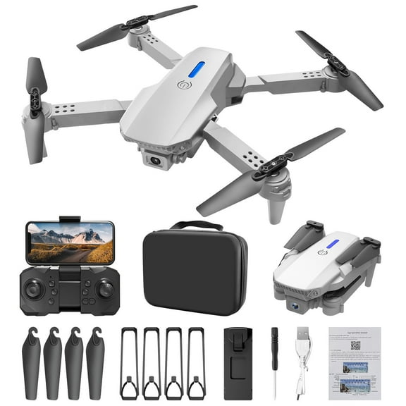 Cbcbtwo Drone, FPV Drone with Single 1080P Camera 2.4G WIFI FPV RC Quadcopter with Headless Mode Follow Me Altitude Hold Toys Gifts for Kids Adult