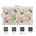 thumbnail image 5 of Cute Hedgehog Pattern with Pioneer Flower Door Rugs,Washable Non Slip Door Mats Indoor,Decorative Door Mats,Entry Mat Indoor for Entrance,Bedroom,Kitchen,Bathroom,17"x30", 5 of 6