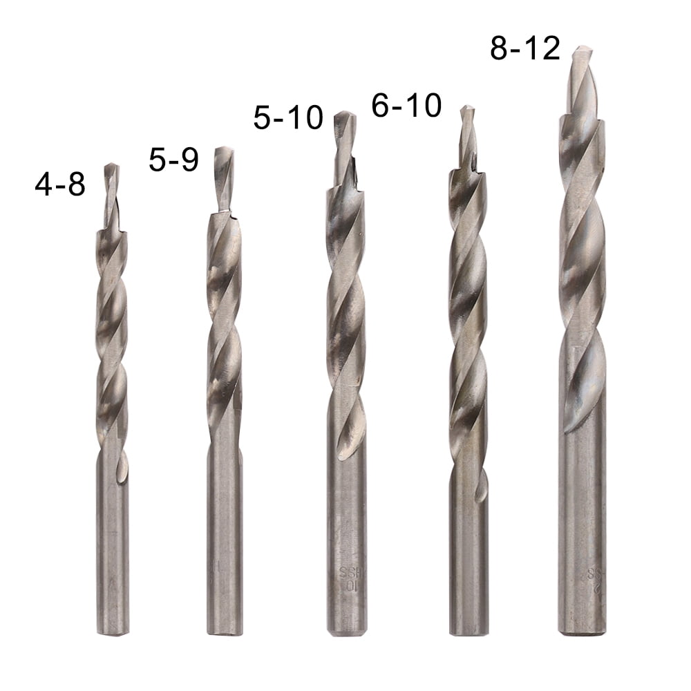 8-12mm HSS Twist Step Drill Bit Pocket 