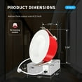 thumbnail image 3 of 1 Pack 4 Inch 2 Hour FIRE Rated LED Recessed Lighting, 2700K/3000K/3500K/4000K/5000K Selectable, Dimmable, 900LM, Baffle Trim Anti-Glare Wafer Lights, Wet Rated Downlight, IC Rated, ETL, Energy Star, 3 of 7