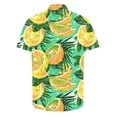 thumbnail image 6 of Yteetum Hawaiian Shirt for Men Short Sleeve T Shirts Floral Print Hawaiian Casual Button Down Short Sleeve Lapel Beach Summer T-Shirts, 6 of 7