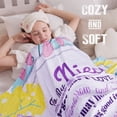thumbnail image 4 of LHSHID Mother in Law Blanket Mother in Law Gifts from Daughter in Law White Throw Blankets Cozy Soft Floral Mother in Law Plush Blanket Birthday for Mother in Law 40x50in, 4 of 5