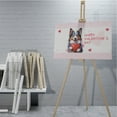 thumbnail image 4 of Happy Valentine's Day Miniature American Shepherd Brings Love Heart Horizontal Matte Canvas Poster MAS Dog Lover Gifts Wall Art Home Decor - 02028, 4 of 5