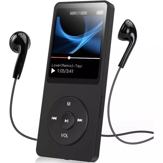 Reproductor Mp3/mp4 Walkman Portátil Color Negro