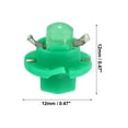 thumbnail image 3 of 10pcs DC 12V T5 B8.4D LED Lights Dashboard Light Green for Car Internal, 3 of 6