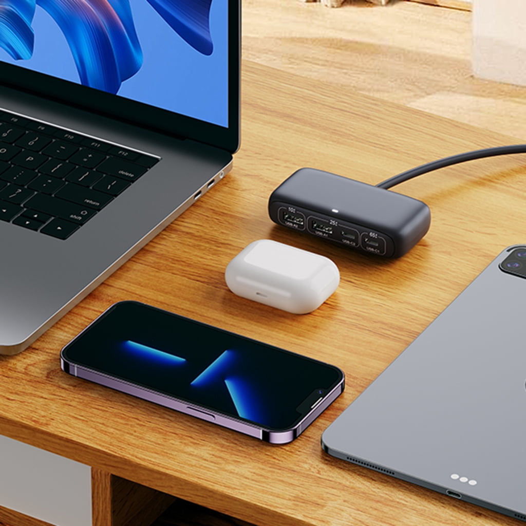 Zeiwohndc Type C Hub 65W Power Delivery Suitable For Type C/USB Notebook Smartphones
