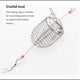 thumbnail image 4 of Wosthever Jaula de pesca Baitcasting de gran capacidad, alimentador de cebo de Metal, jaulas con gancho a presión, aparejos, equipo para exteriores, Pescar S Wosthever OD032277-01, 4 of 6