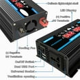 4000W Power Inverter DC 12V to AC 220V Car Sine Wave Converter Dual USB