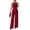 Vermilion #14, variant on DORKASM Basic Jumpsuit Casual Waist Button Tie Jumpsuit For Women Green M