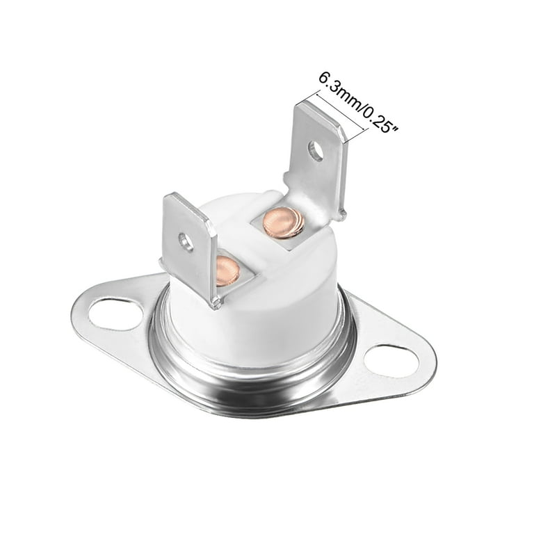 3-Pack KSD301 Temperature Switch Thermostat (165°C NC, 10A 250V) - For AC, Heaters, Appliances