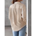thumbnail image 5 of Charmo Striped Button Down Blouses Shirts for Womens Dress Shirts Long Sleeve Collared Blouses Work Business Casual Tops, 5 of 9