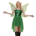 thumbnail image 3 of HOWPAY Halloween Dresses For Women Fairy Elf Cosplay Dress With Wings Cute Role Play Fancy Outfit For Halloween Christmas Holiday Party Event Halloween Costumes L, 3 of 5