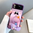 thumbnail image 1 of Funda de teléfono con colgante de dibujos animados para Samsung Galaxy Z Flip 4 3, fundas protectoras con bisagra de cuero para Z Flip3 Flip4 5G qiuyongmign unisex, 1 of 2