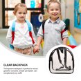 thumbnail image 3 of GETAJGHSD 31Pcs Clear Pvc Backpack for Men School Travel Transparent Design Square Black Visibility Inside Security, 3 of 5