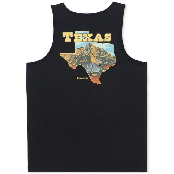 Columbia Mens Regular fit Sleeveless Graphic Tank Top Shirt XL Black Solid