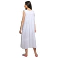 thumbnail image 2 of Moomaya Womens Lace Border Sleepwear For Ladies Button Placket Nightdress, 2 of 5