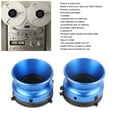 thumbnail image 3 of 1 par de adaptadores de Buje nab, Adaptador de Buje Nab de aluminio Pulido de 10 Pulgadas, Adaptadores Universales de Buje Nab para Grabadoras de Cinta de Carrete A Carrete, 3 of 7