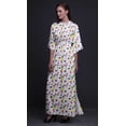 thumbnail image 5 of Bimba Rayon Circle & Triangle Geometric Ladies Long Gown Boho Beach Cocktail Party Maxi SlitÂ&nbsp;Dress-Large, 5 of 6